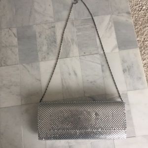 Magid Evening Bags - Magid Evening clutch Purse Silver Chain Metal Club Magid Evening Bags - Magid Evening clutch Purse Silver Chain Metal Club
